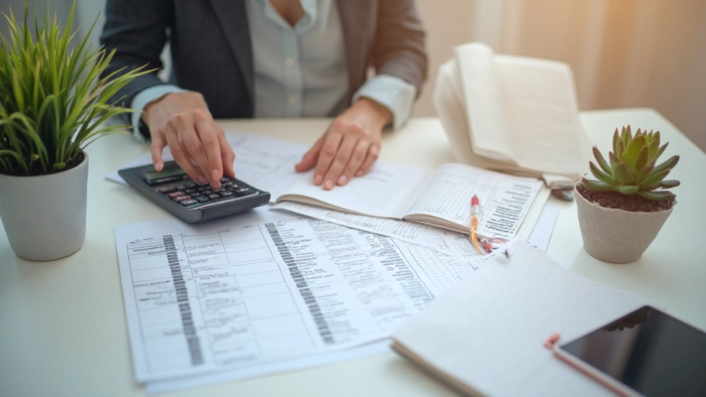 Professional image showing person comparing insurance quotes and contracts on workspace with multiple documents